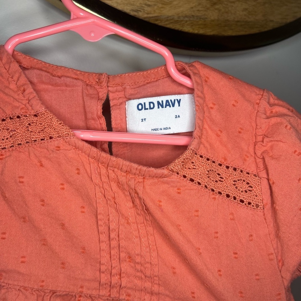 Old Navy Coral Kids Dress - Picture 4 of 9